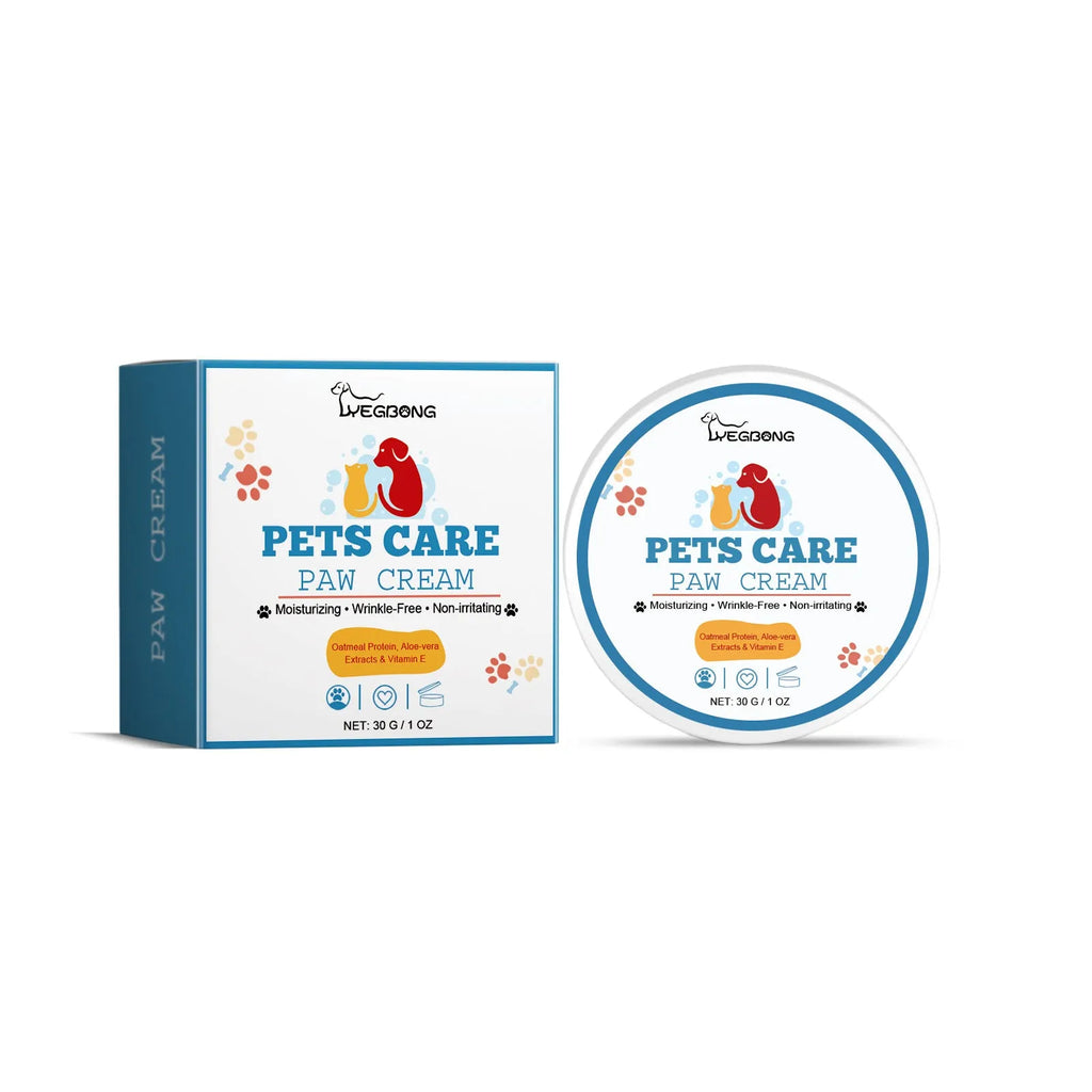 Pet Paw Care Cream Deep Moisturising 30g dog paw maintenance cream with oat protein and aloe extract