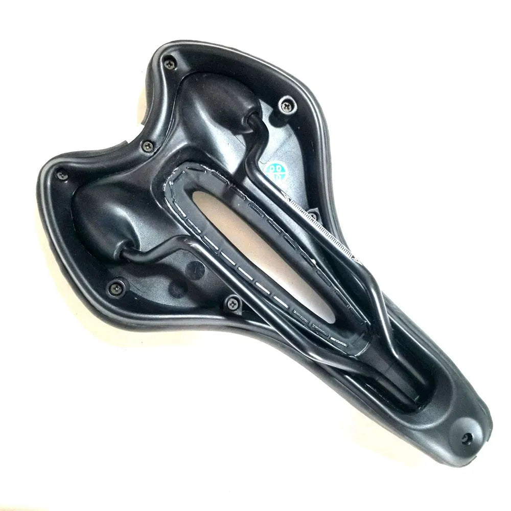 Thickened soft silicone bicycle saddle cushion with PU leather cover and included waterproof cover and tools