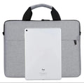 Grey Oxford cloth men's laptop bag with protective interior lining