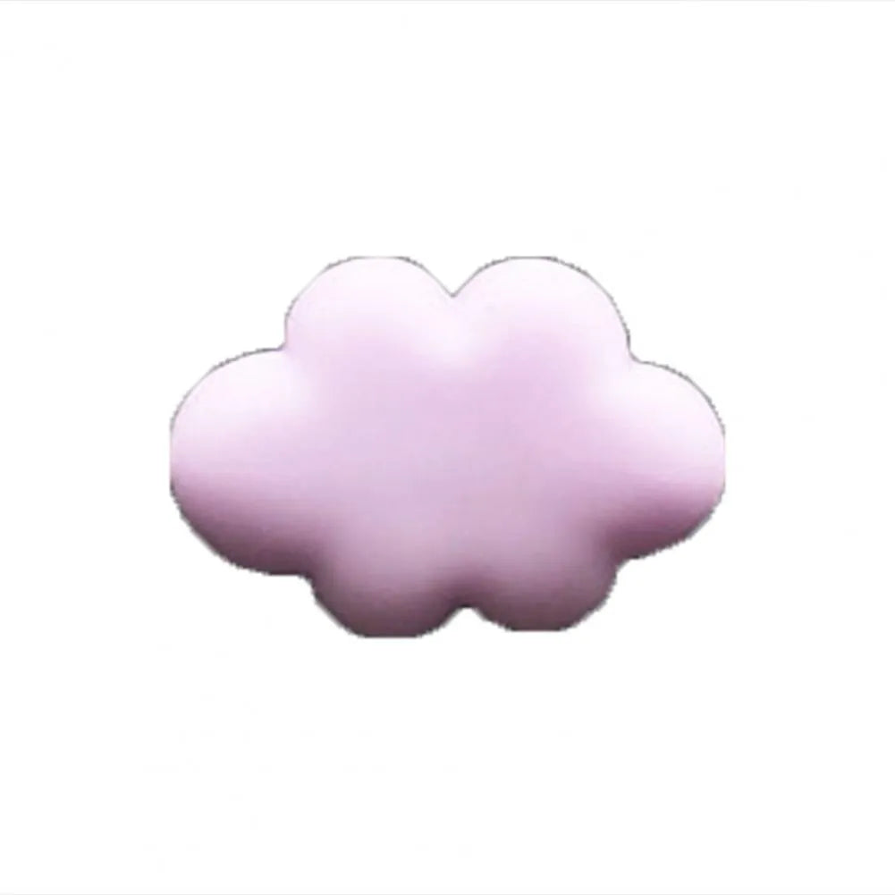 Resin Baiyun cartoon car fragrance clip in light green colour attached to a car air vent