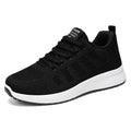 Women's Flyknit running shoes in black, rose red, or grey pink with soft sole and lace-up front.