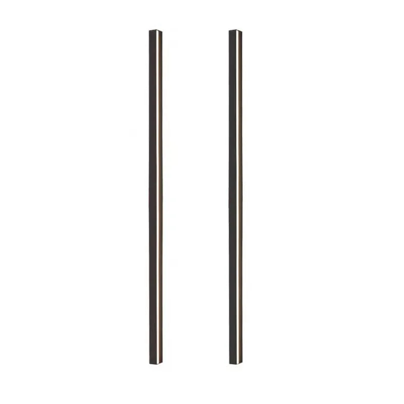 80cm long simple strip LED wall lamp in black with touch control for three light colours