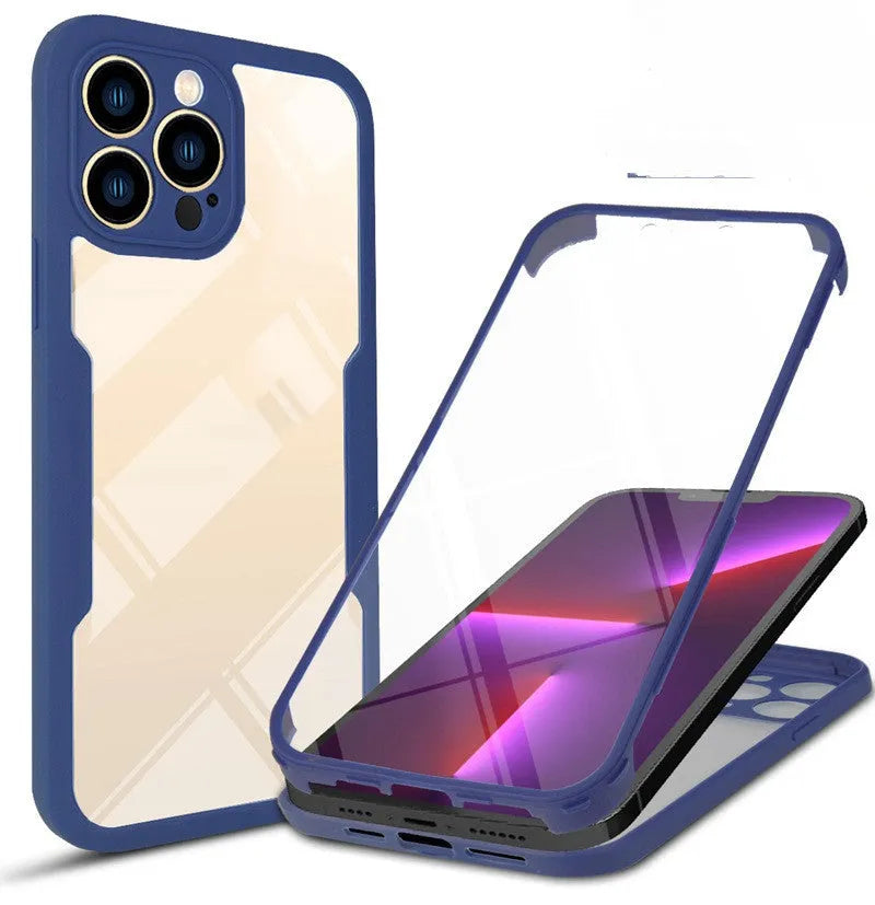 TPU protective iPhone case in 360 Qicai colours for models including iPhone 14 Pro Max and 13.