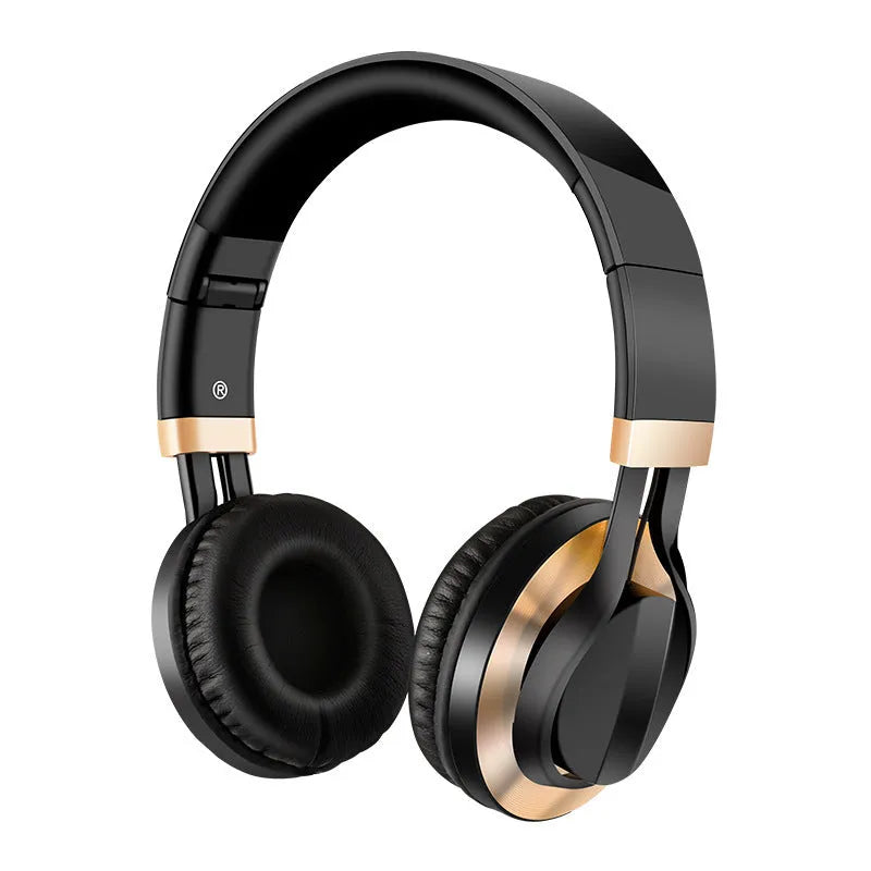 Wired head-mounted karaoke headphones with microphone and 3.5mm plug