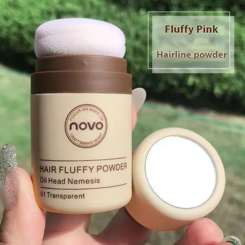 Veejaga mattifying hairline oil control powder compact in transparent, brown and dark brown shades
