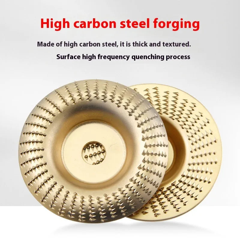 Carbon steel angle grinder grinding disc with flat profile, 4mm thickness, 16mm bore