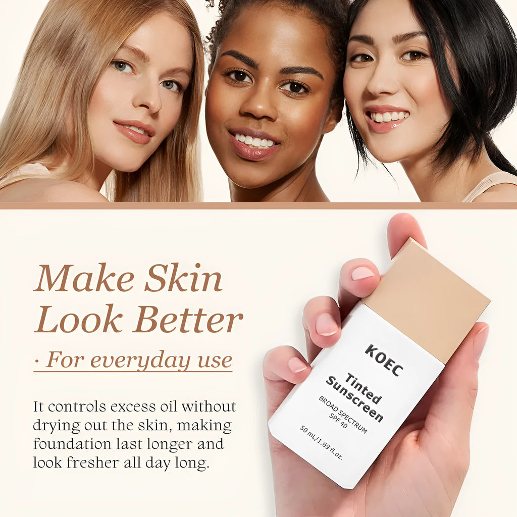Colored protective cream moisturizing concealer foundation in 50ml tube with light and medium shade options