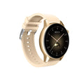 Smart watch with 1.3-inch colour screen and stainless steel case in black, pink or silver colours