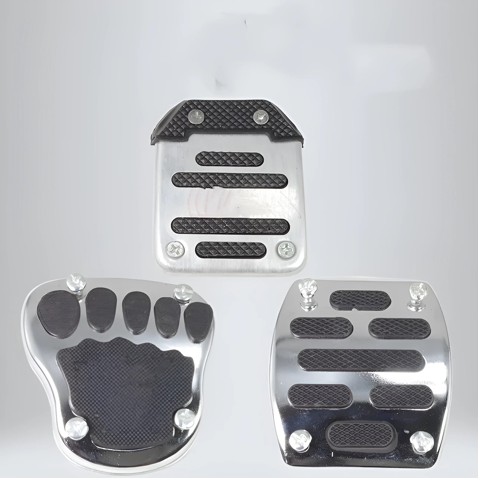 Metal motorcycle scooter brake pedal skid plate replacement footplate