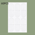 TPU ear stickers for styling support in frosted and transparent finishes with hot melt adhesive backing