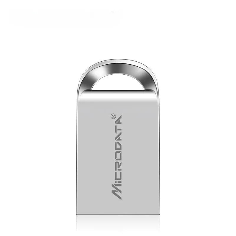 Car-shaped metal USB flash drive on a necklace chain, shown in black colour