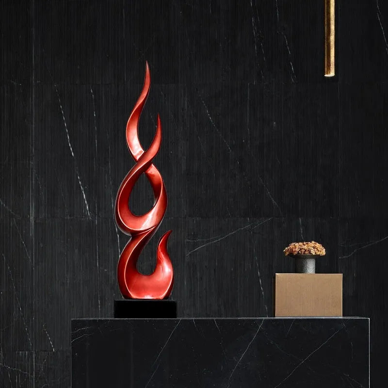 Modern minimalist plastic resin festival decoration ornament in bright gold.