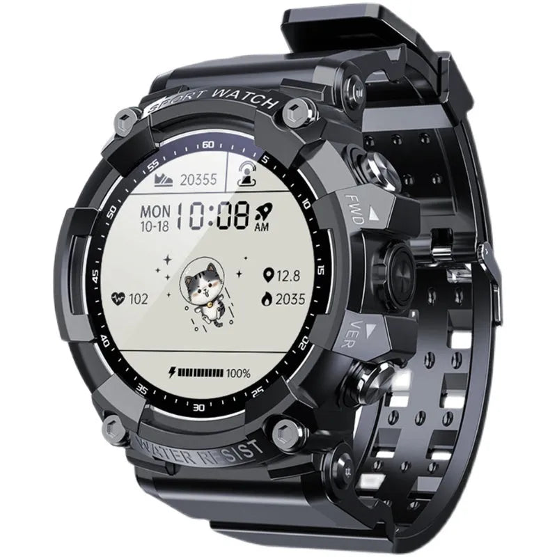 ATTACK 3 IP67 waterproof smart sports watch with round colour screen on wrist