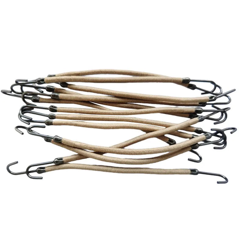 Wig double hook hair styling tool in black, dark brown, or light brown.