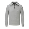 Men's slim fit pullover sweater in solid colour for autumn winter leisure wear