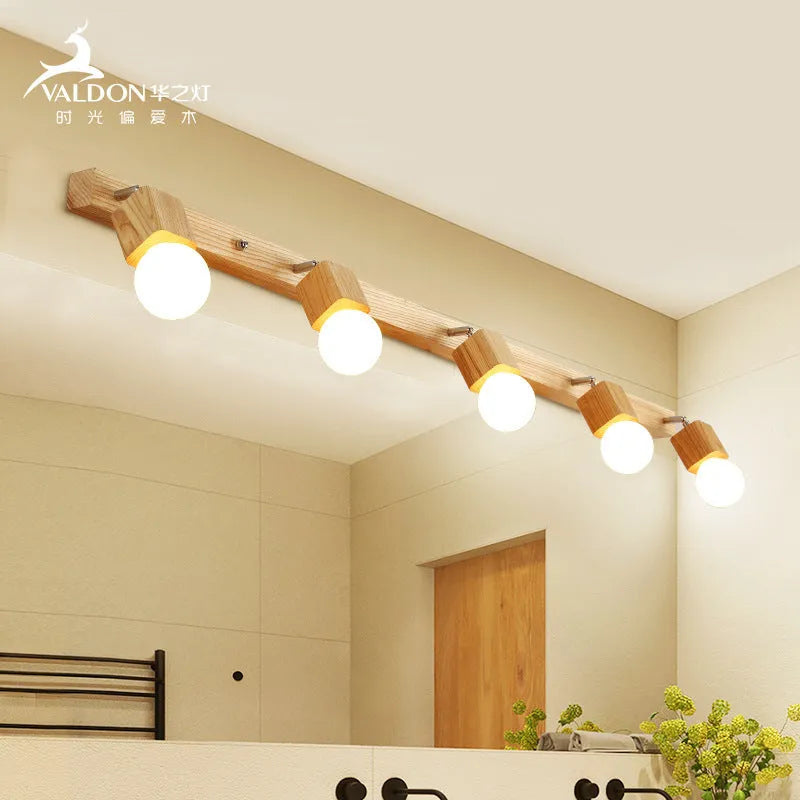 Compact 24cm LED wall lamp with a mirrored front that opens to reveal a hidden storage cabinet.