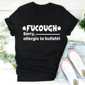 Black straight-cut cotton t-shirt with short sleeves and round neck