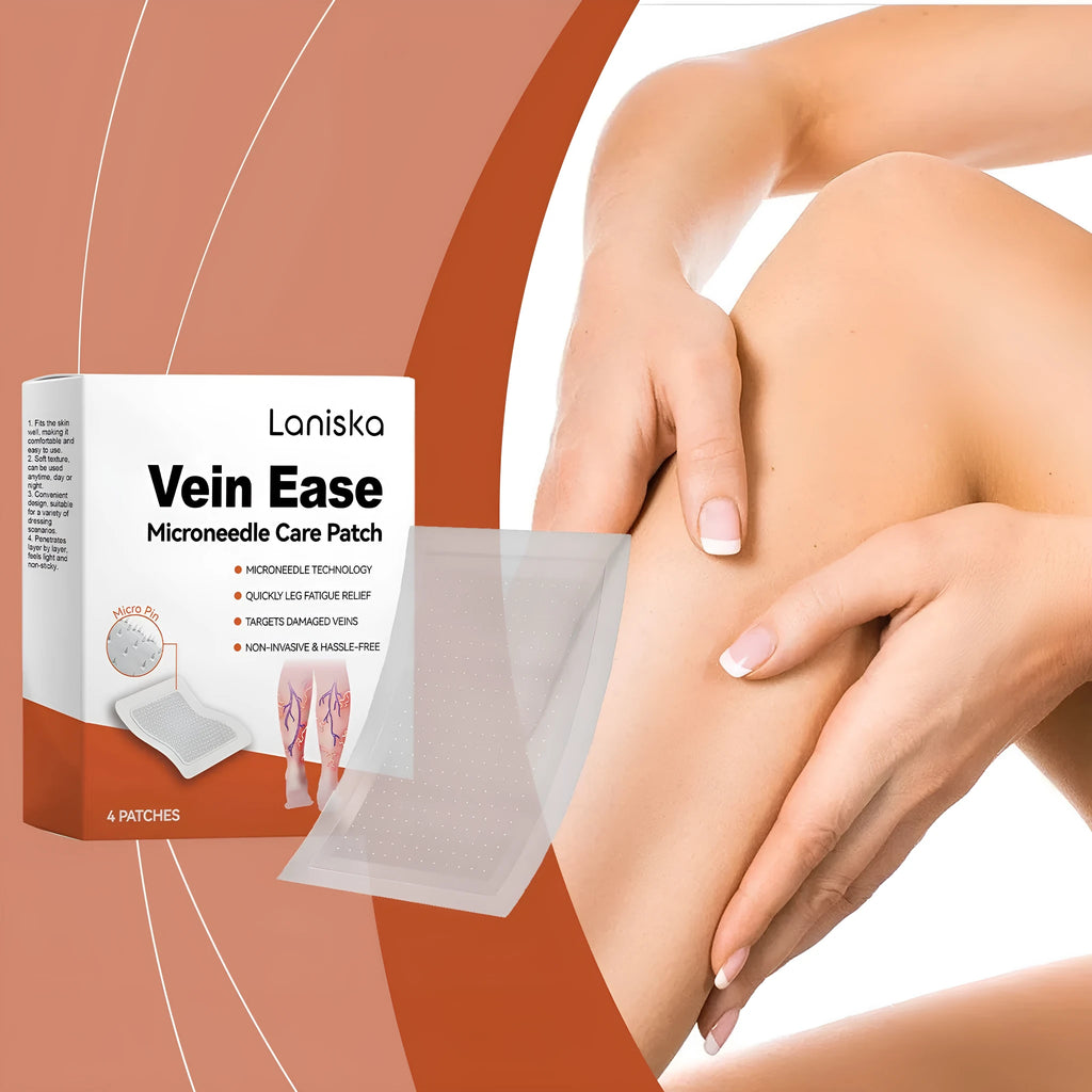 Laniska leg nursing adhesive bandages pack containing 4 patches for leg discomfort care