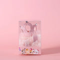 Pet princess crown headdress accessory with a veil in beige or pink colour options