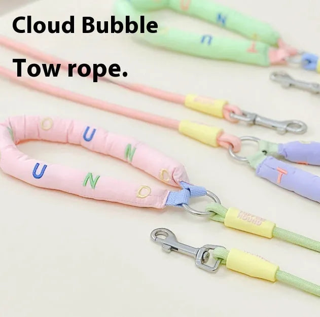 150cm polyester dog leash in pink green purple raspberry powder colours for small medium large dogs