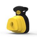 Portable handheld dog pooper scooper with expandable container and clip attachment in blue colour