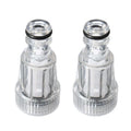 Transparent plastic inlet joint for Karcher pressure washer inlet filter screen connection