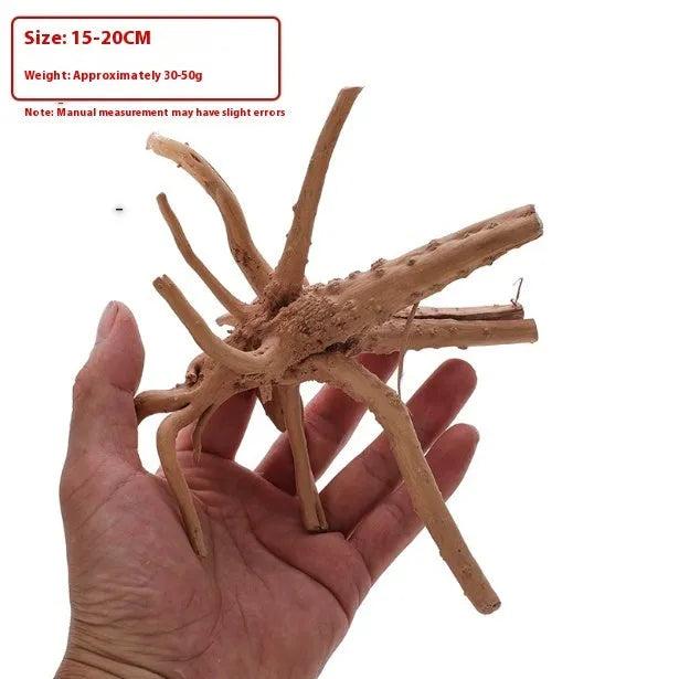 Xiaoqi root natural wood aquarium decoration ornament resembling azalea root.