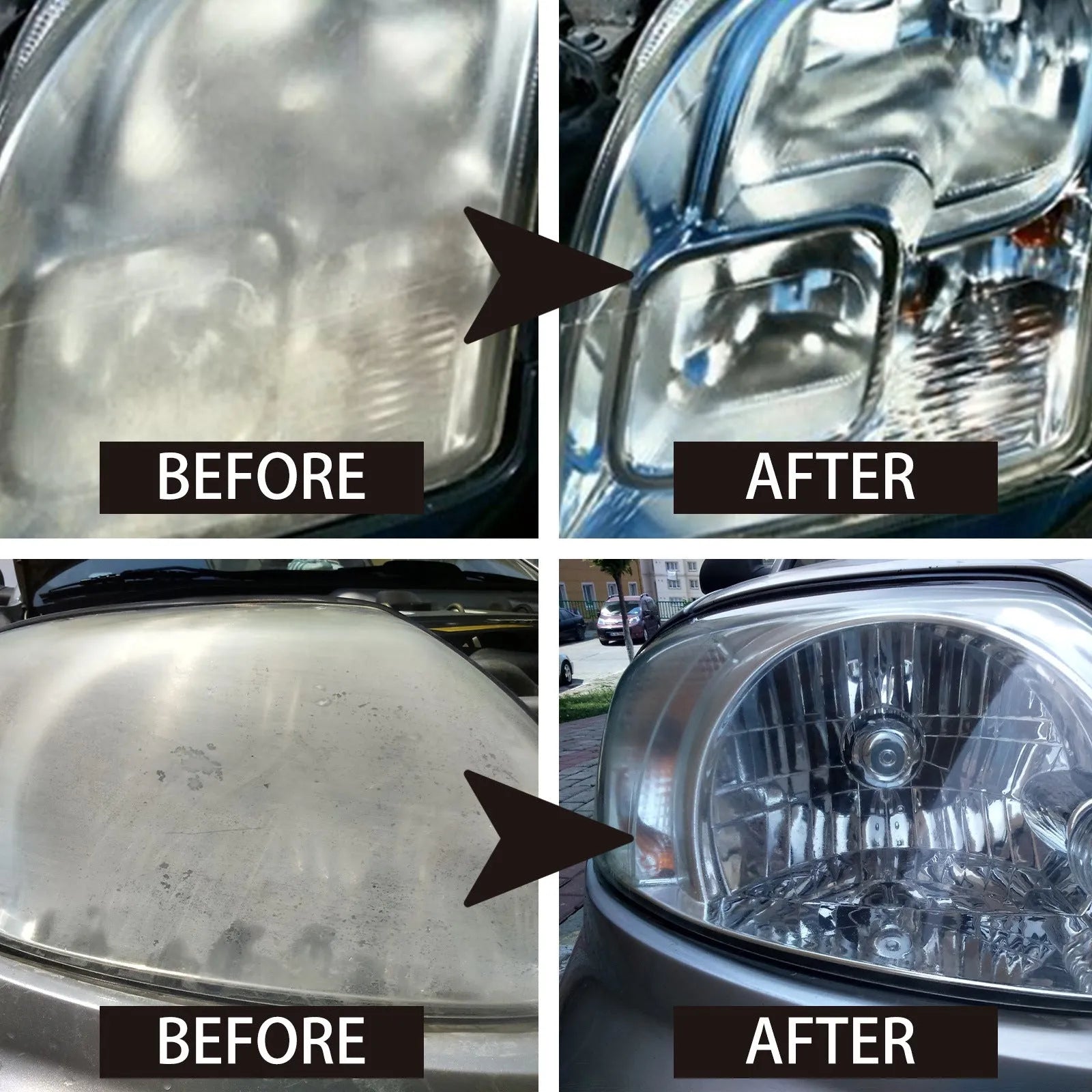 150ml bottle of car headlight repair liquid for restoring faded plastic lenses