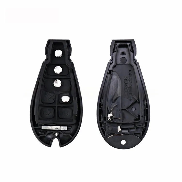 ABS brass automotive key shell for Dodge and Chrysler remote key fobs, dimensions 85mm by 42mm.
