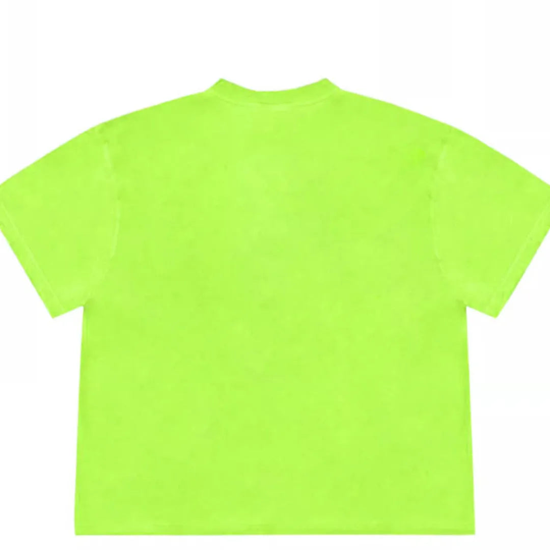 Blueberry fruit patchwork design on a loose-fit short-sleeved ice oxygen cotton T-shirt