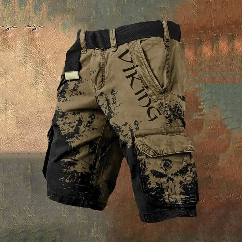 Men's polyester shorts with 3D digital printing and zip fastening in multiple colour patterns