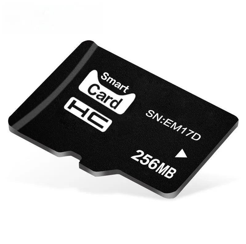 256MB TF series microSD memory card in a presentation box for MP3 players and cameras.