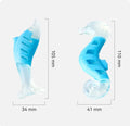 PU nylon dog chew toys in seahorse and tuna shapes with flexible gum design