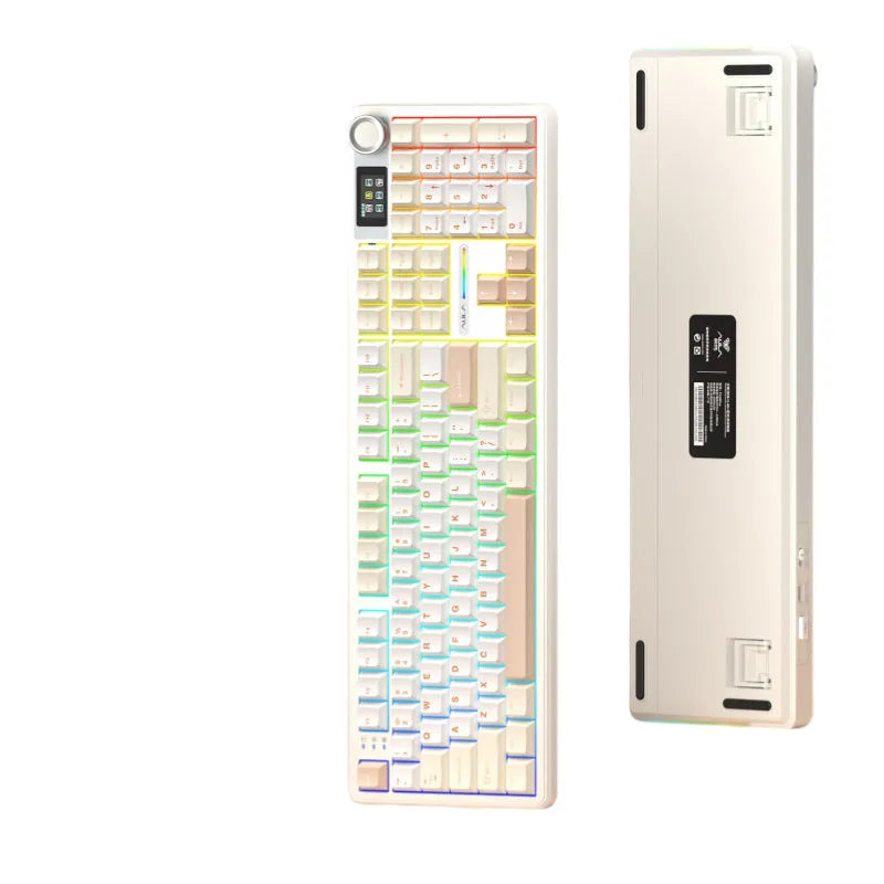 Tarantula F108pro wireless mechanical keyboard in multiple colours on a desk