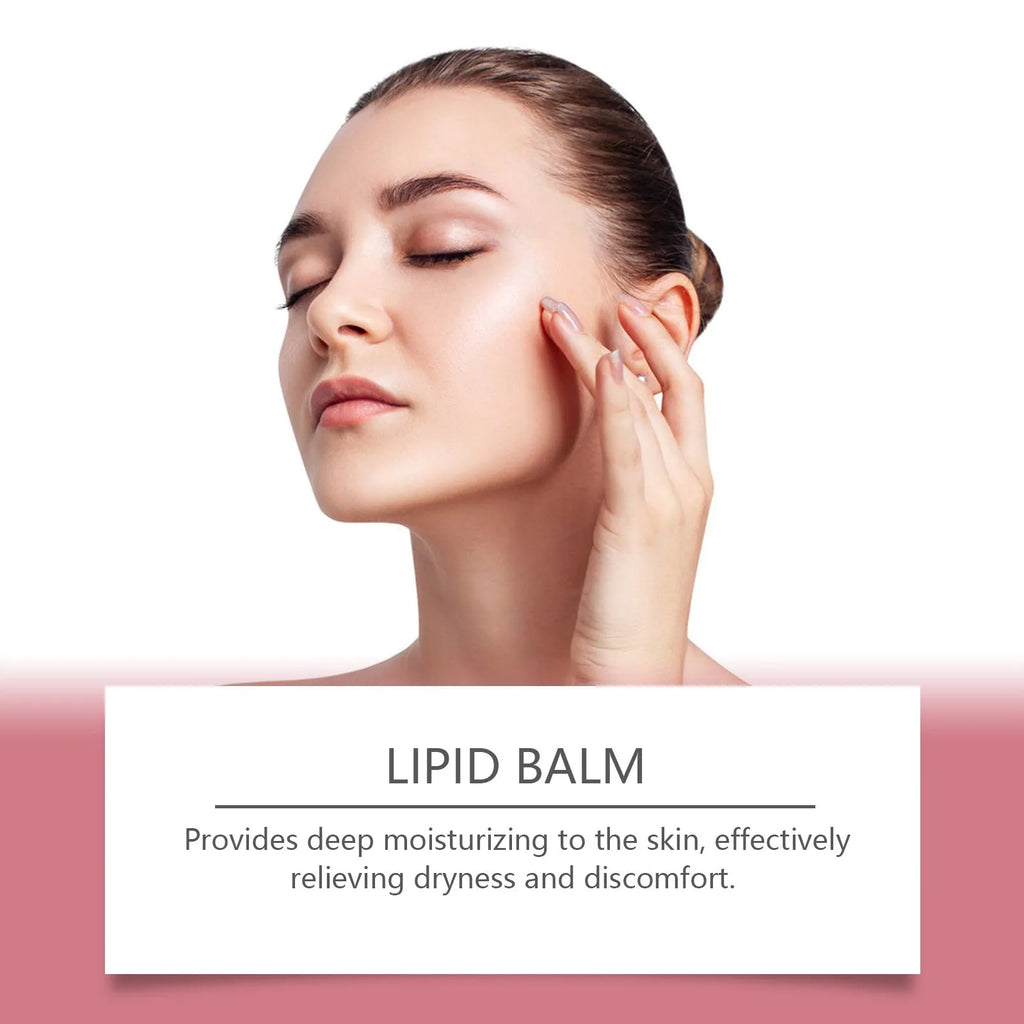 100g pot of translucent facial moisturising cream with ceramide NP hydration formula