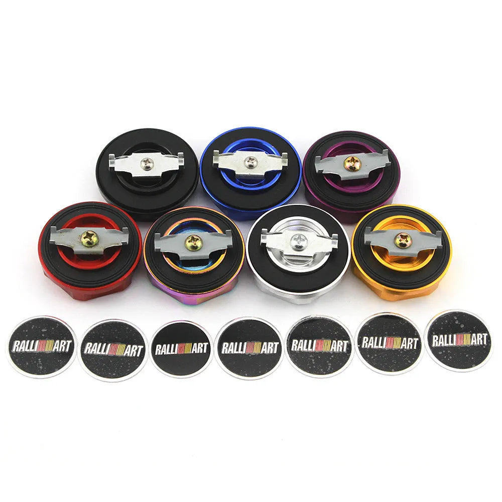 Aluminium alloy oil filter cap for Mitsubishi models in six colour options