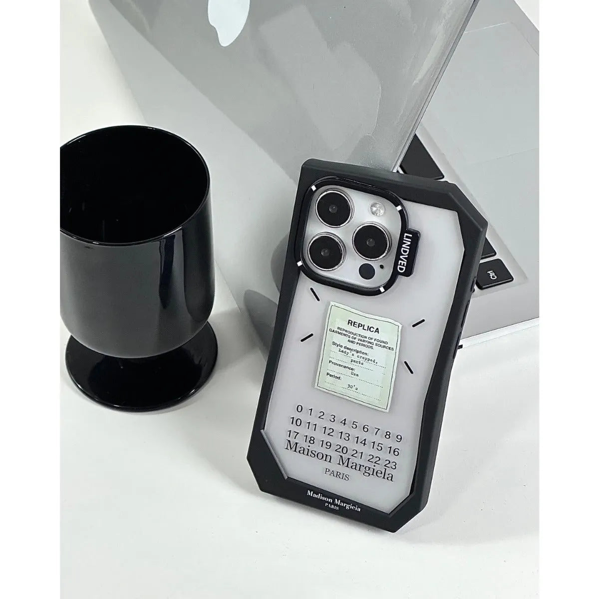 Irregular cold wind digital label TPU phone case for Apple iPhone showing shockproof protective shell