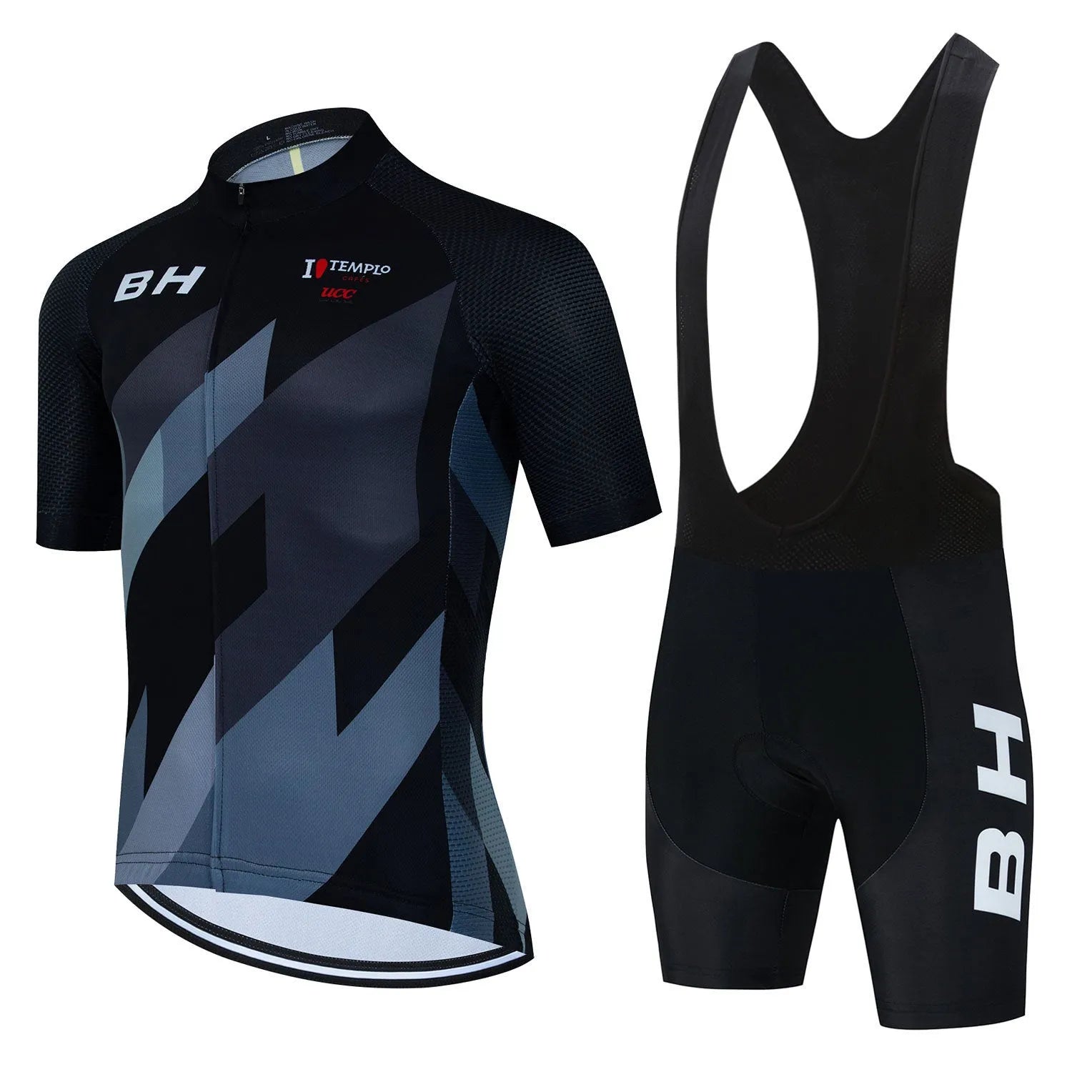BH Men's Short Sleeve Riding Sweatshirt Suit in mesh fabric for cycling and outdoor sports