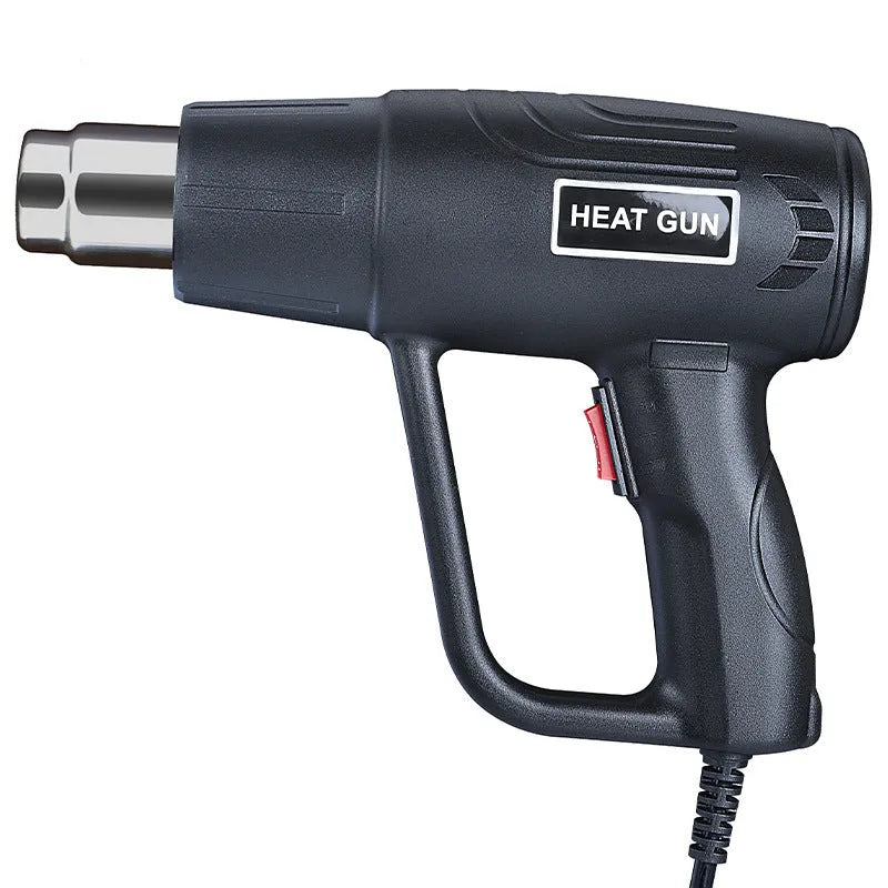 2000W industrial hot air gun with a non-slip thermal shell and a grid-type air outlet.