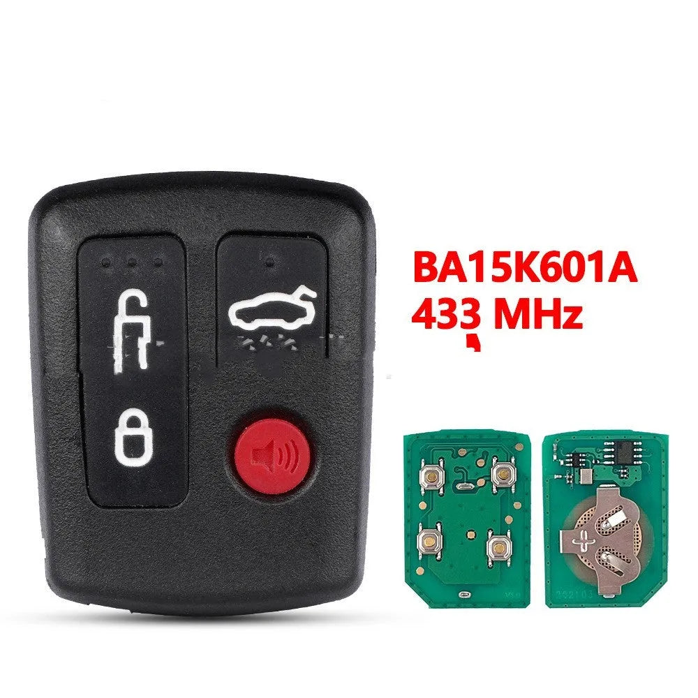 Ford car remote key replacement shell in ABS plastic, showing 2+1 and 3+1 button layout options.