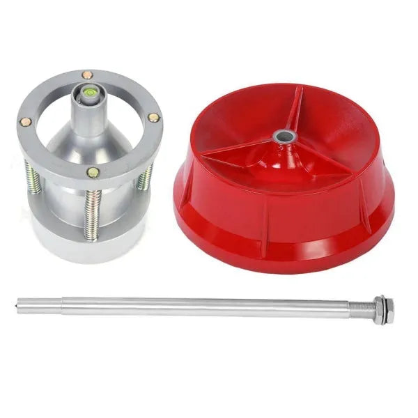 Portable wheel balancer with aluminium head and bull's-eye level for cars and trucks