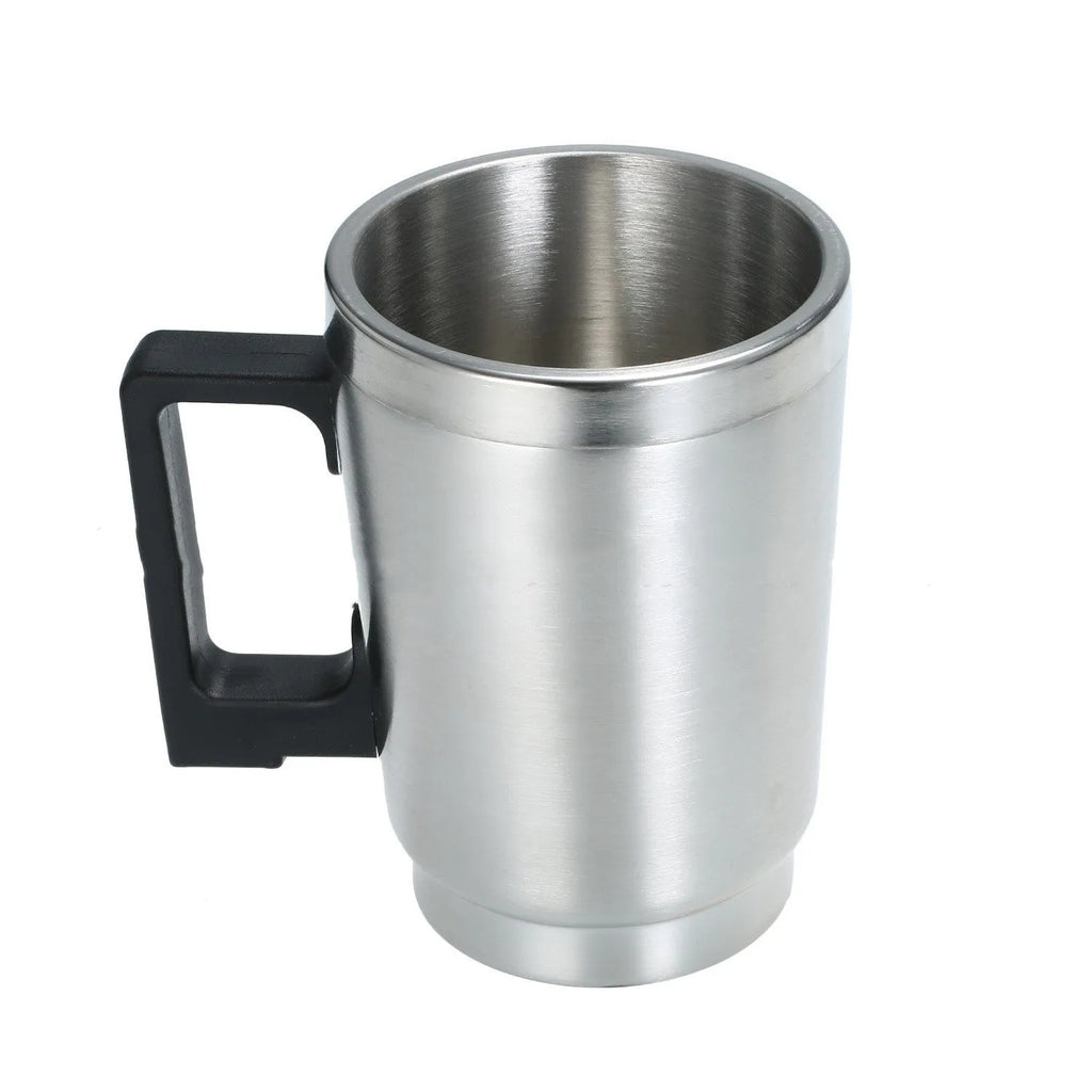 Automotive headlamp restoration kit showing stainless steel cups, elbow cover, funnel, and EU/GB power adapters.