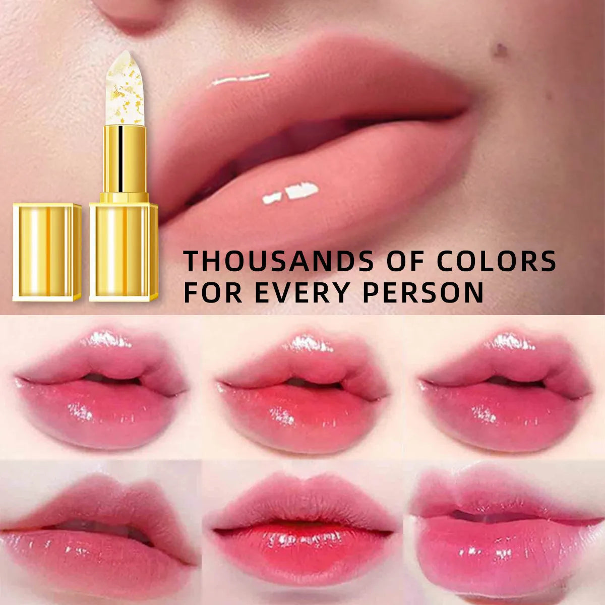 YB1001 warm colour-changing anti-smudge lipstick with 3.5g content
