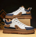 Black and white summer platform casual sneakers with thick rubber soles