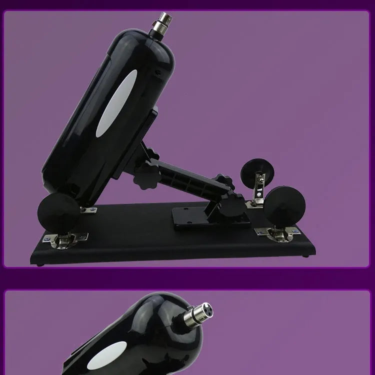 Bobb women's automatic telescopic thrusting sex tool with remote control in purple colour