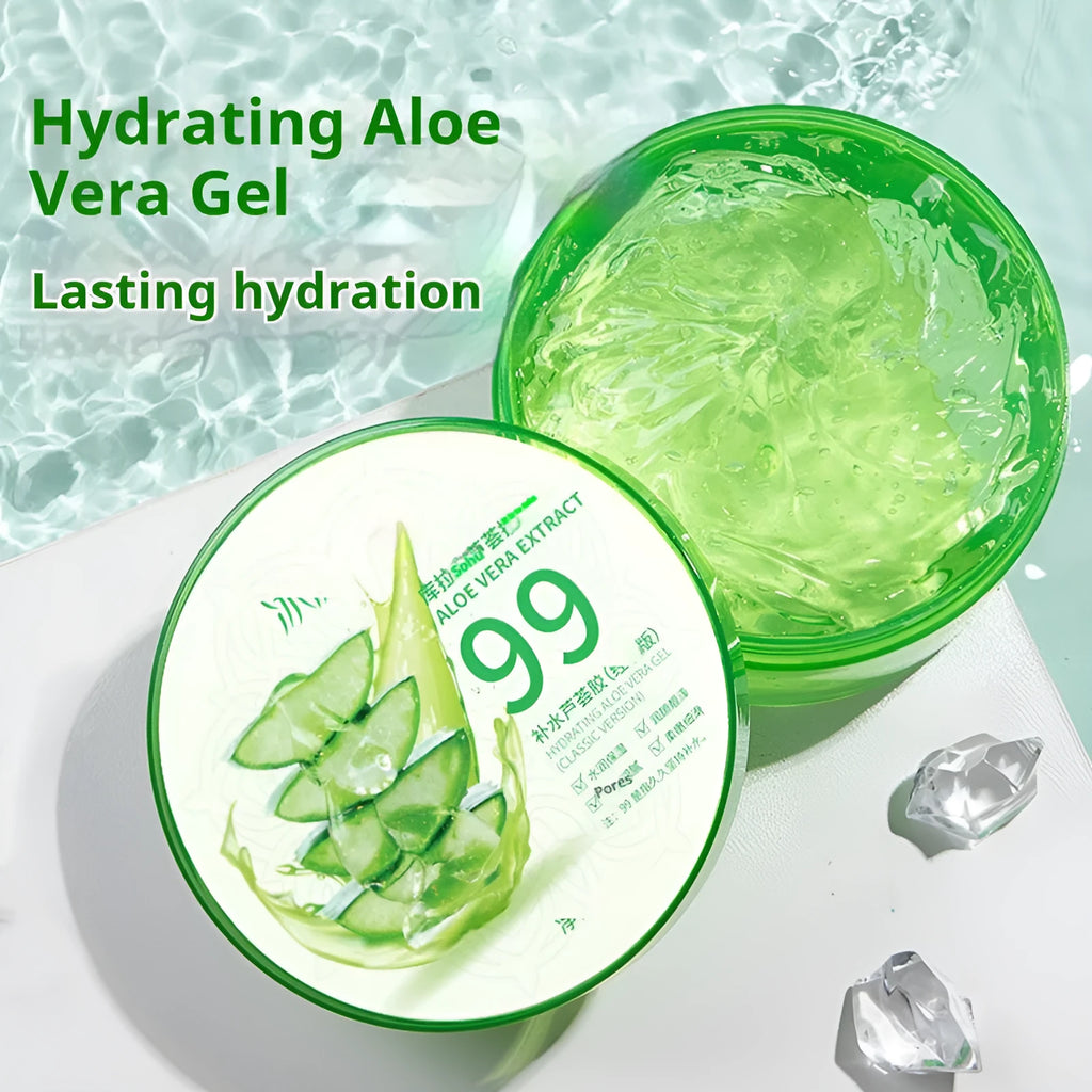 Aloe Vera Gel 300g skincare moisturising product in emulsion-gel formula for facial hydration