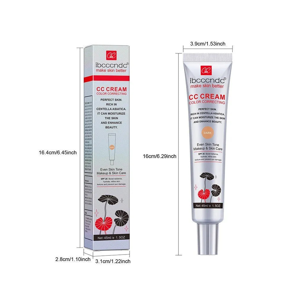 Erborian Centella Asiatica CC Cream tube in dark and light shades for colour-correcting makeup