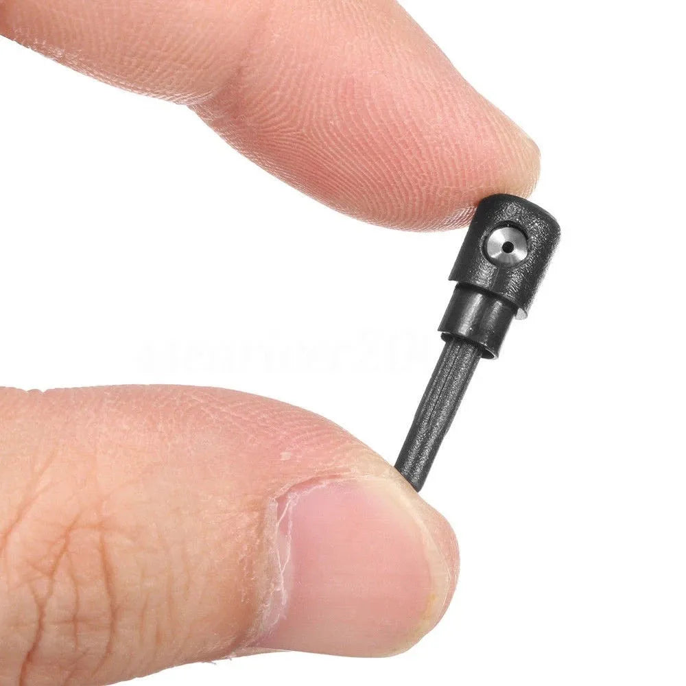 Black plastic rear windshield washer nozzle for Volkswagen Golf, Audi, and Skoda vehicles