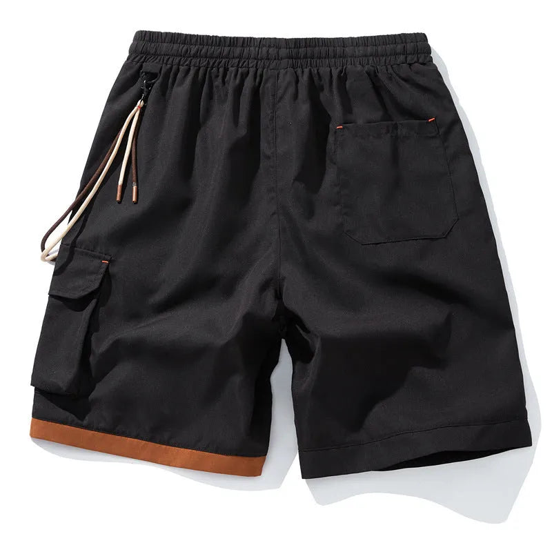 Men's plus size bamboo fibre shorts in straight leg cropped design available in four colours