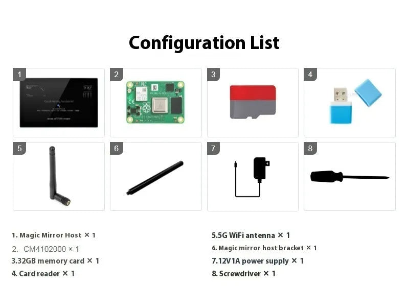 13.3-inch integrated computer touch display with Raspberry Pi CM4 module for voice assistant projects.